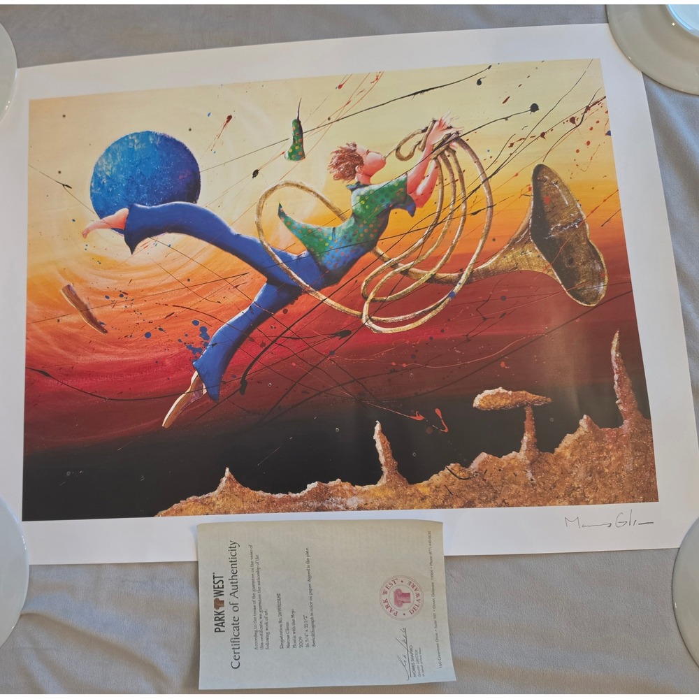 Marcus Glenn Floatin with the Mojo Seriolithograph 2009 Park West COA Signed